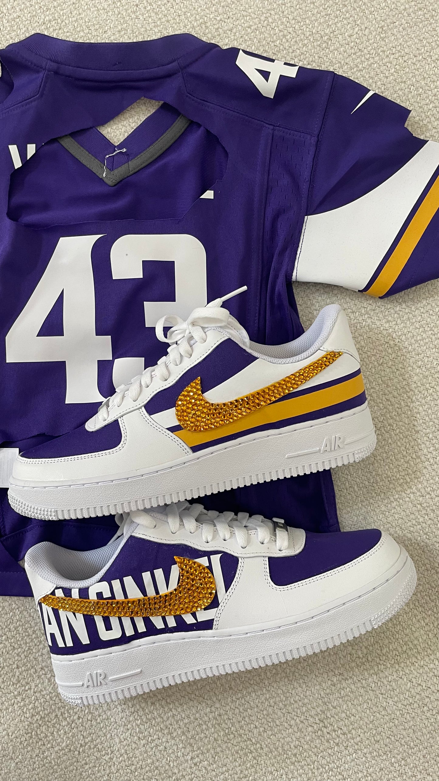 Custom Jersey Air Force 1- (Deposit Only)